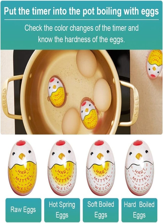 MarsHopper Egg Boiling Timer 2-Pack - Color-Changing in-Water Indicator for Soft, Medium & Hard Eggs - Image 5